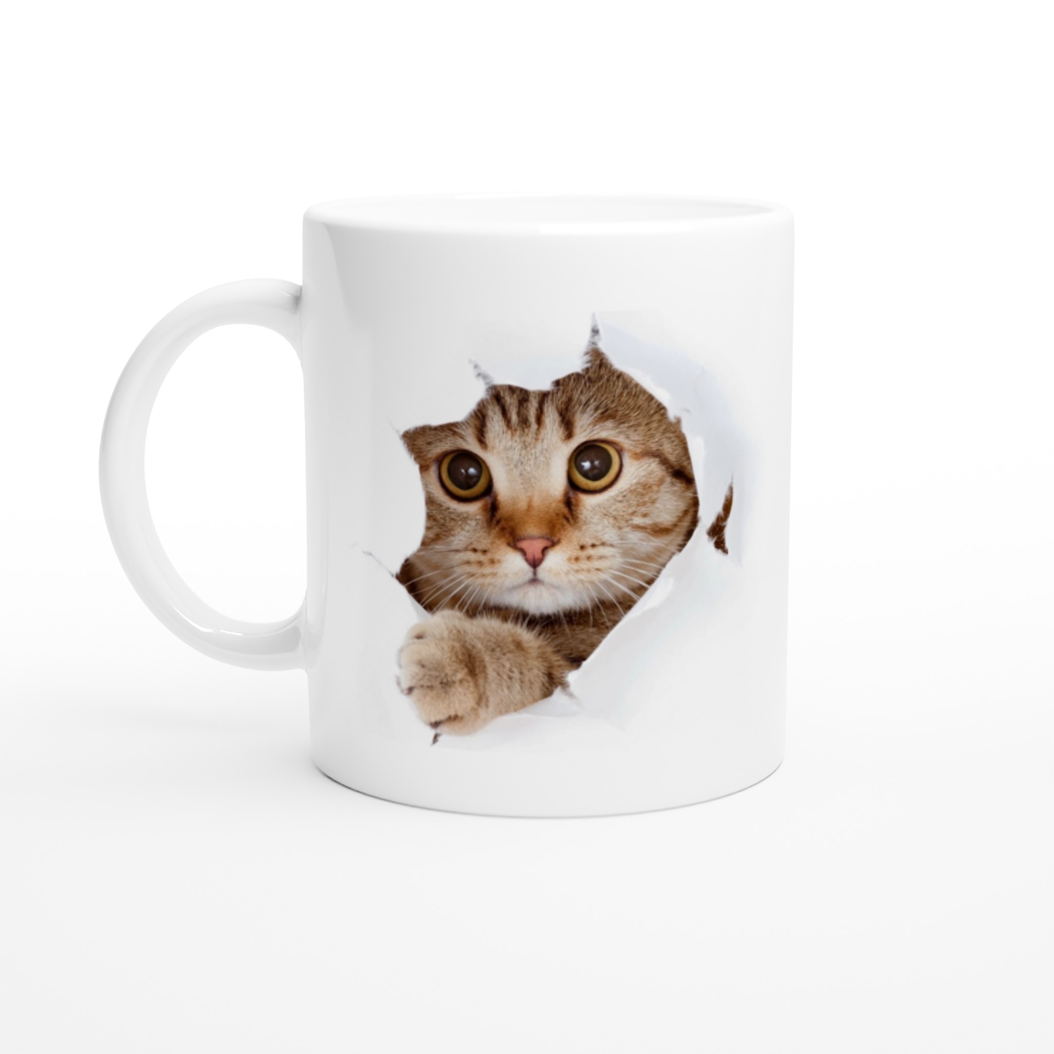 Tazas de café de cerámica con forma de gato para el hogar, tazas de café  bonitas